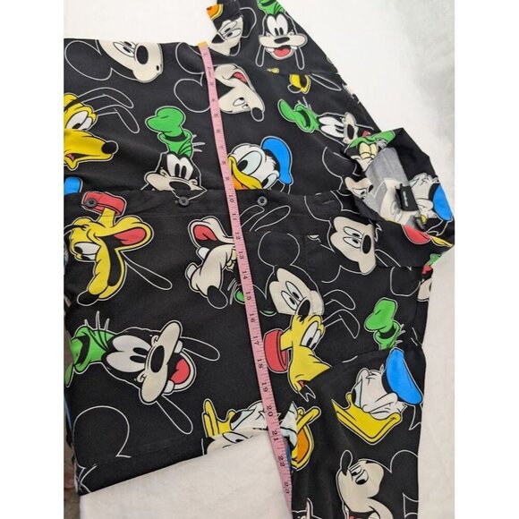 Disney World Camp Shirt Mickey Goofy Donald Pluto Men's Medium All Over Print G5 - Picture 6 of 6